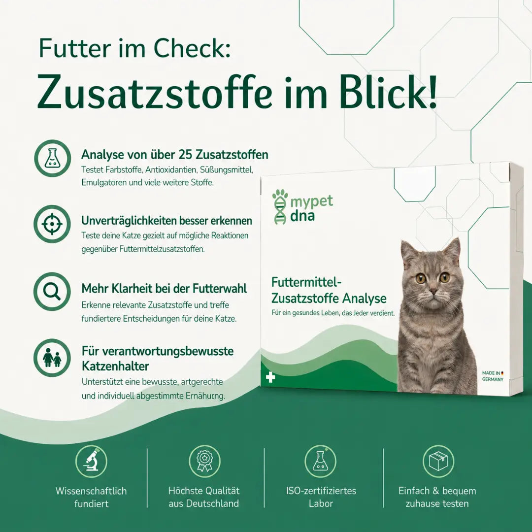 Futtermittel-Zusatzstoff Analyse - Katzen