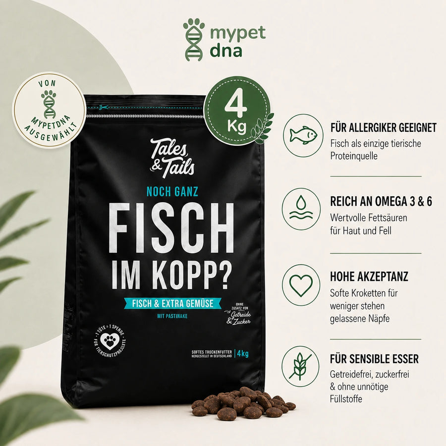 Hypoallergenes Hundefutter mit FISCH – Monoprotein | 4 kg